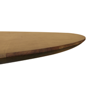 Modern Wooden Slat Base Dining Table